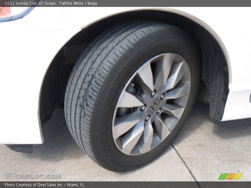 Taffeta White / Beige 2011 Honda Civic EX Sedan