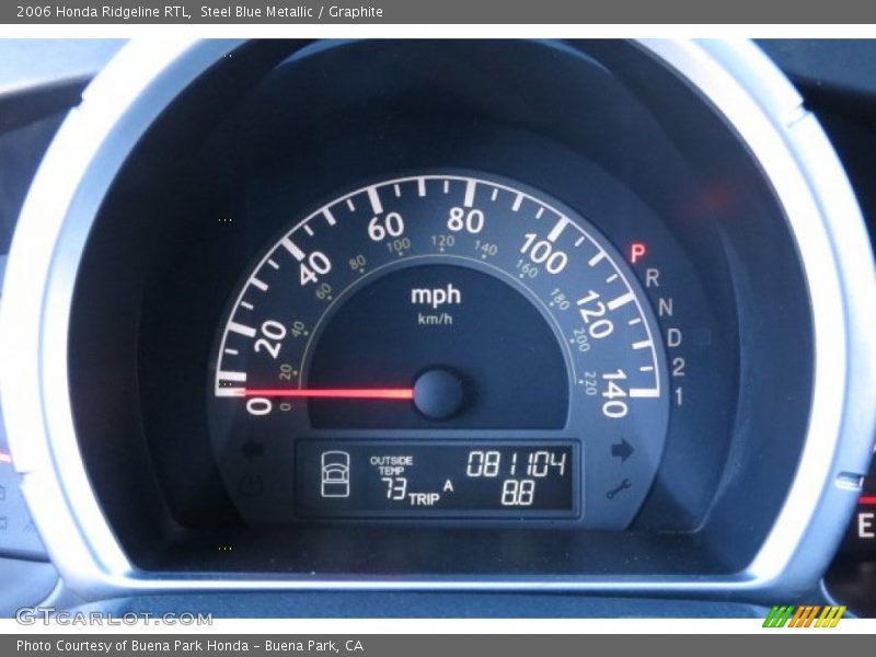 Steel Blue Metallic / Graphite 2006 Honda Ridgeline RTL