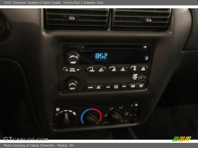 Victory Red / Graphite Gray 2003 Chevrolet Cavalier LS Sport Sedan
