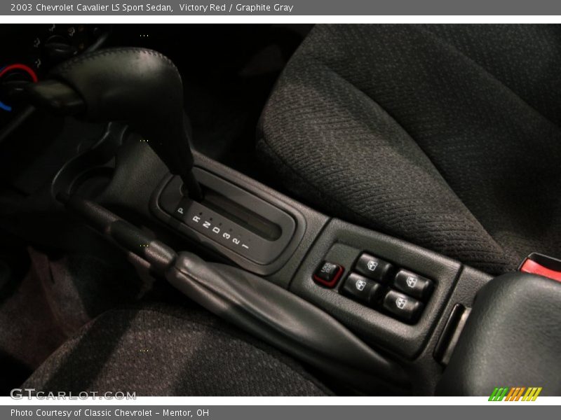 Victory Red / Graphite Gray 2003 Chevrolet Cavalier LS Sport Sedan