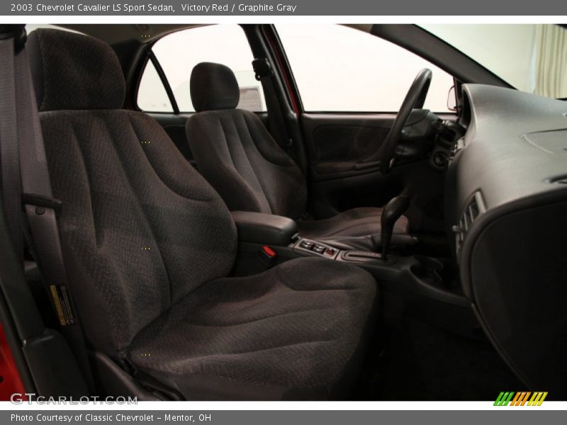 Victory Red / Graphite Gray 2003 Chevrolet Cavalier LS Sport Sedan