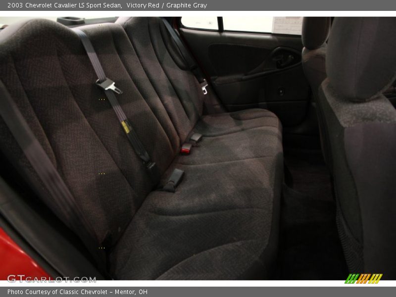 Victory Red / Graphite Gray 2003 Chevrolet Cavalier LS Sport Sedan