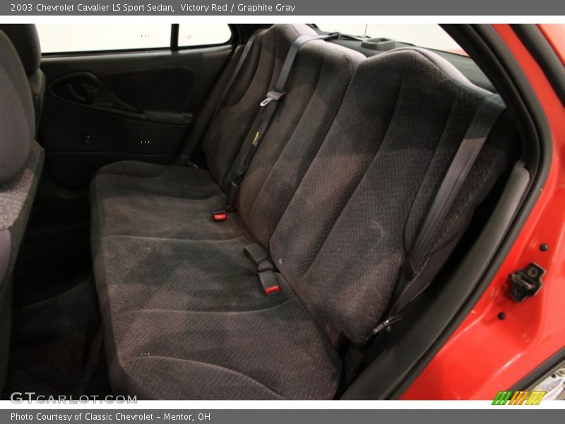 Victory Red / Graphite Gray 2003 Chevrolet Cavalier LS Sport Sedan