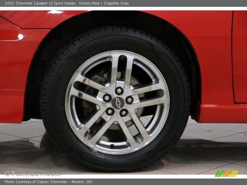 Victory Red / Graphite Gray 2003 Chevrolet Cavalier LS Sport Sedan