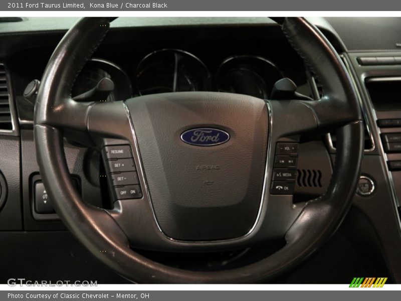 Kona Blue / Charcoal Black 2011 Ford Taurus Limited