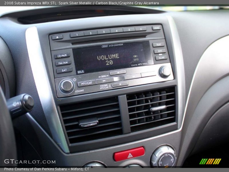Spark Silver Metallic / Carbon Black/Graphite Gray Alcantara 2008 Subaru Impreza WRX STi