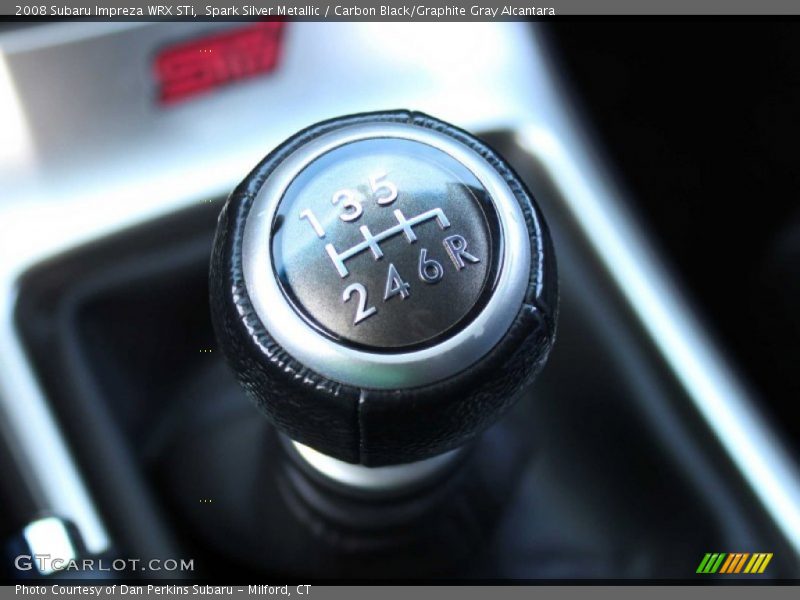 Spark Silver Metallic / Carbon Black/Graphite Gray Alcantara 2008 Subaru Impreza WRX STi