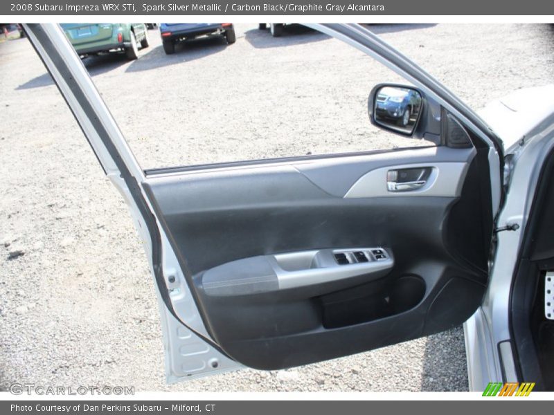 Spark Silver Metallic / Carbon Black/Graphite Gray Alcantara 2008 Subaru Impreza WRX STi