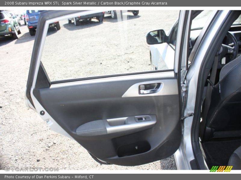 Spark Silver Metallic / Carbon Black/Graphite Gray Alcantara 2008 Subaru Impreza WRX STi
