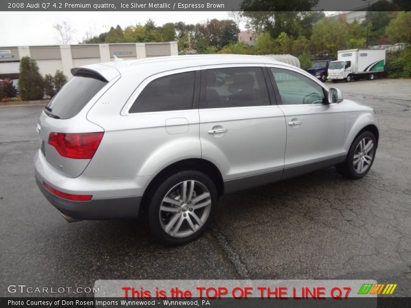 Ice Silver Metallic / Espresso Brown 2008 Audi Q7 4.2 Premium quattro
