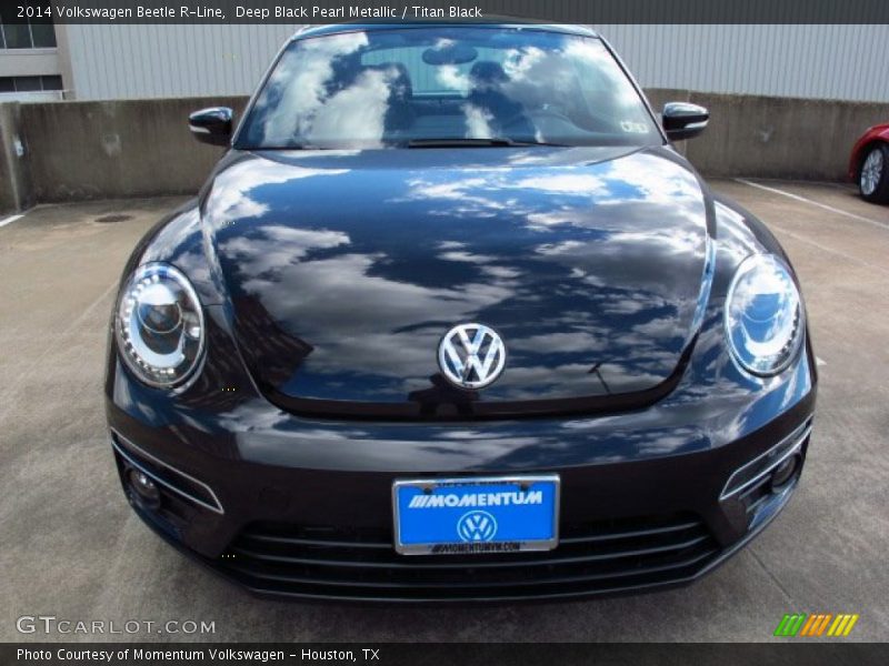 Deep Black Pearl Metallic / Titan Black 2014 Volkswagen Beetle R-Line