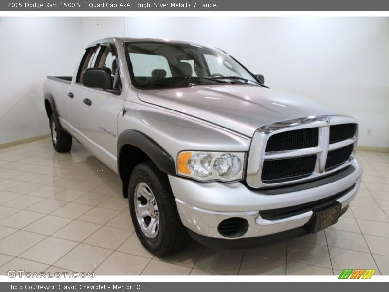 Bright Silver Metallic / Taupe 2005 Dodge Ram 1500 SLT Quad Cab 4x4