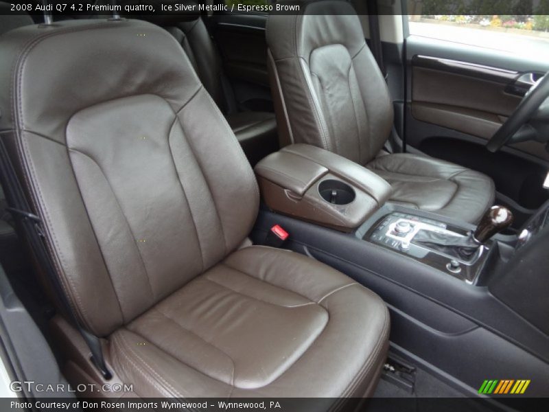 Front Seat of 2008 Q7 4.2 Premium quattro