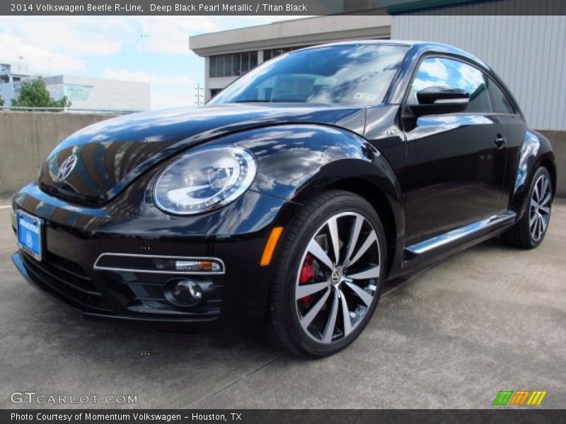 Deep Black Pearl Metallic / Titan Black 2014 Volkswagen Beetle R-Line