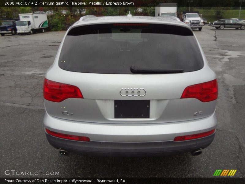 Ice Silver Metallic / Espresso Brown 2008 Audi Q7 4.2 Premium quattro