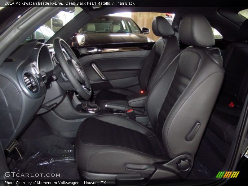 Deep Black Pearl Metallic / Titan Black 2014 Volkswagen Beetle R-Line