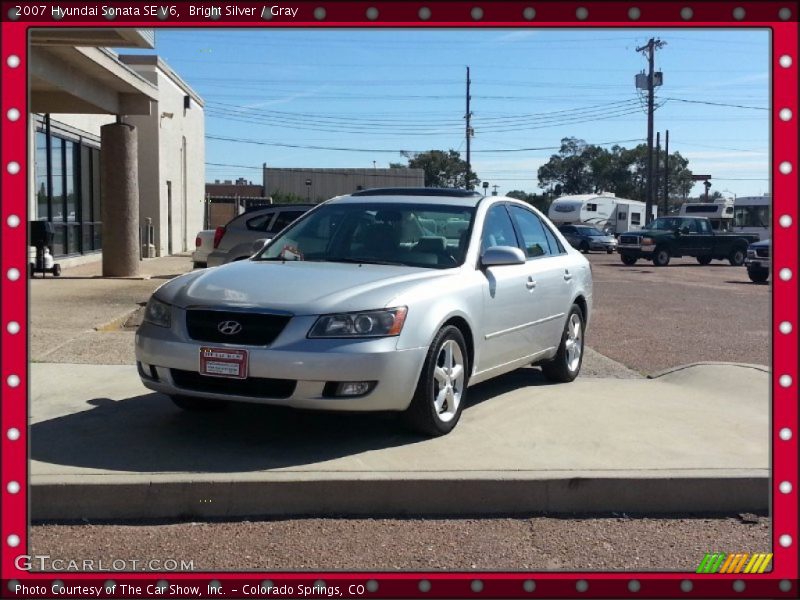 Bright Silver / Gray 2007 Hyundai Sonata SE V6