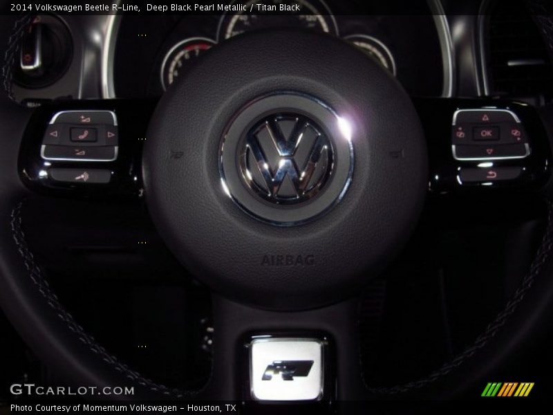 Deep Black Pearl Metallic / Titan Black 2014 Volkswagen Beetle R-Line