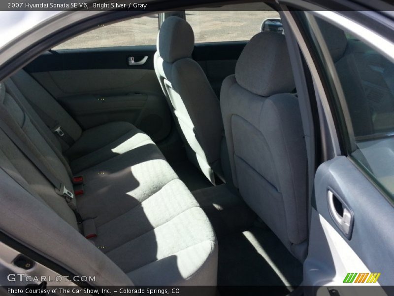 Bright Silver / Gray 2007 Hyundai Sonata SE V6