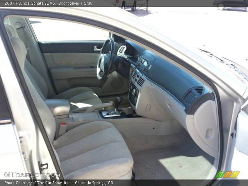 Bright Silver / Gray 2007 Hyundai Sonata SE V6