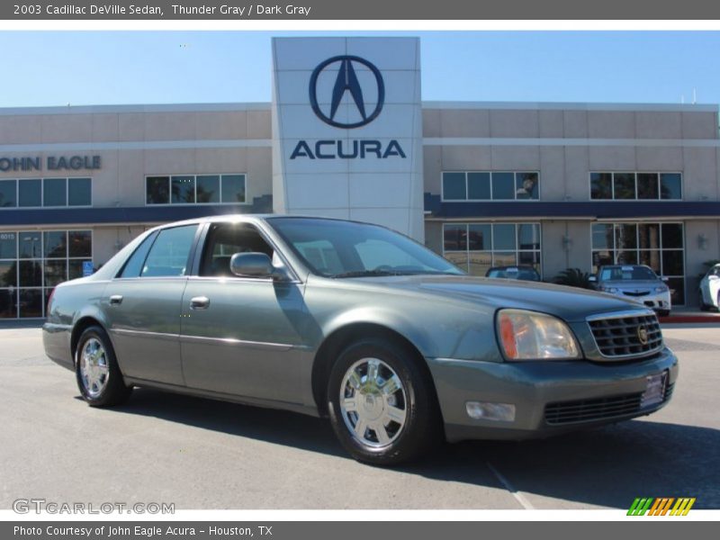 Thunder Gray / Dark Gray 2003 Cadillac DeVille Sedan