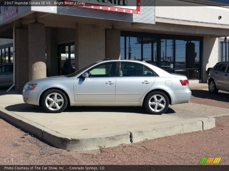 Bright Silver / Gray 2007 Hyundai Sonata SE V6