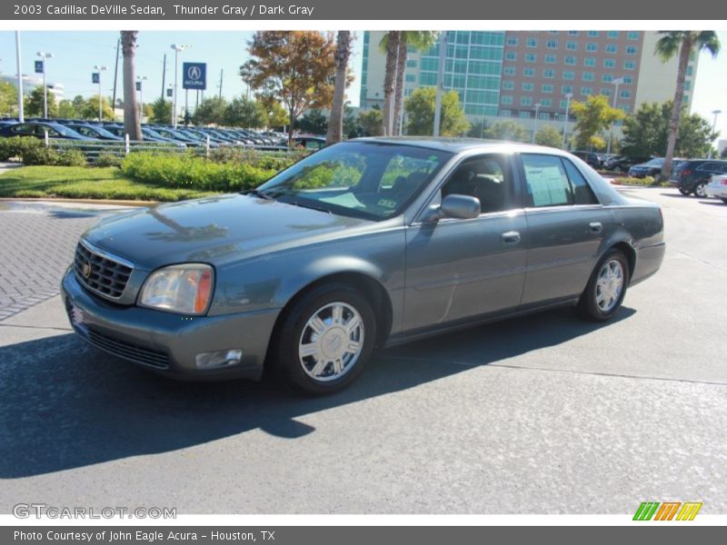 Thunder Gray / Dark Gray 2003 Cadillac DeVille Sedan