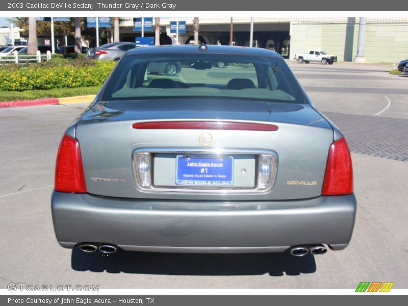 Thunder Gray / Dark Gray 2003 Cadillac DeVille Sedan