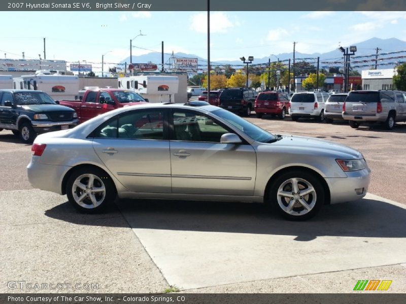 Bright Silver / Gray 2007 Hyundai Sonata SE V6