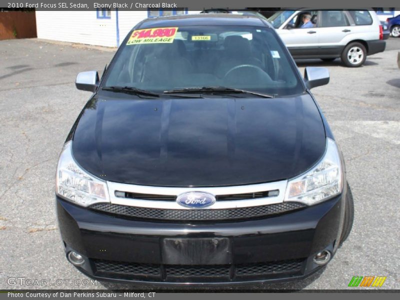 Ebony Black / Charcoal Black 2010 Ford Focus SEL Sedan