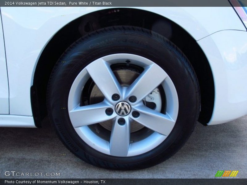 Pure White / Titan Black 2014 Volkswagen Jetta TDI Sedan