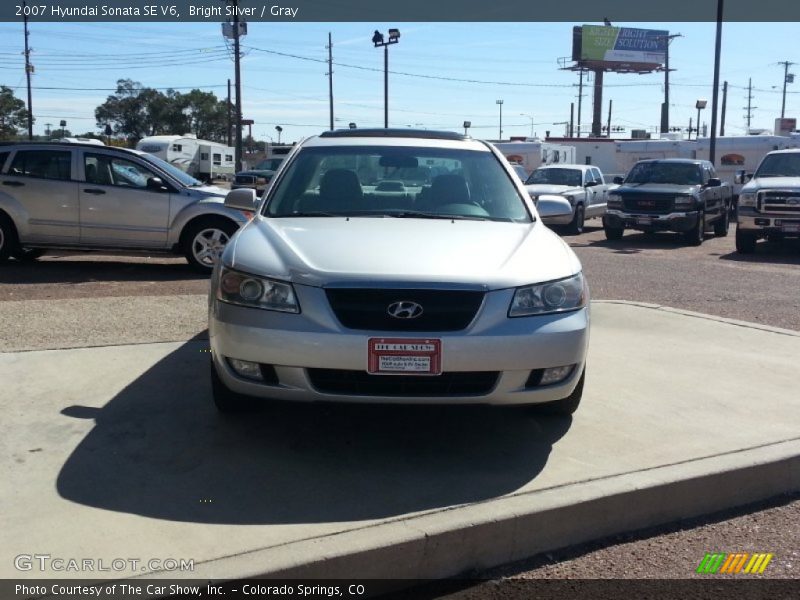 Bright Silver / Gray 2007 Hyundai Sonata SE V6