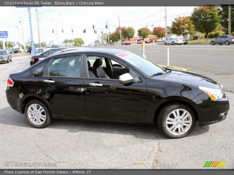 Ebony Black / Charcoal Black 2010 Ford Focus SEL Sedan