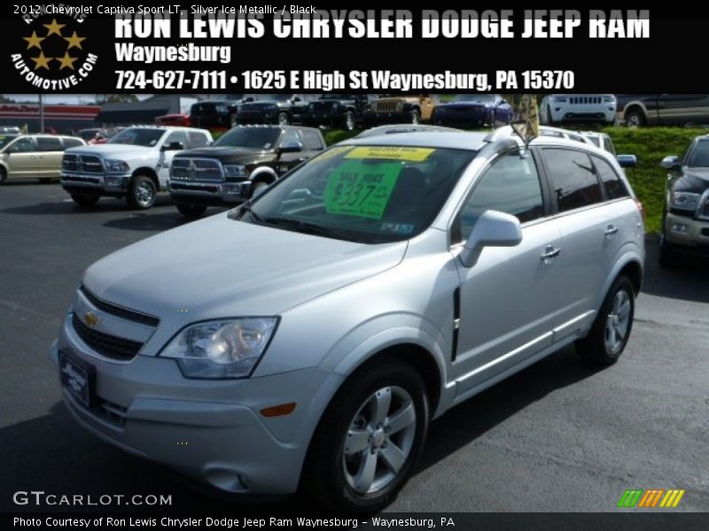 Silver Ice Metallic / Black 2012 Chevrolet Captiva Sport LT