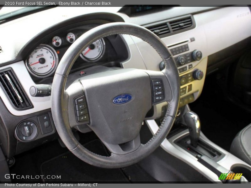 Ebony Black / Charcoal Black 2010 Ford Focus SEL Sedan