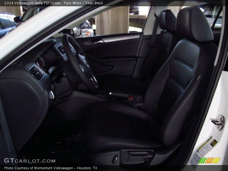Pure White / Titan Black 2014 Volkswagen Jetta TDI Sedan