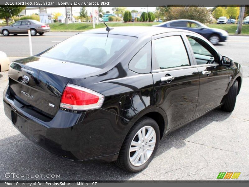 Ebony Black / Charcoal Black 2010 Ford Focus SEL Sedan