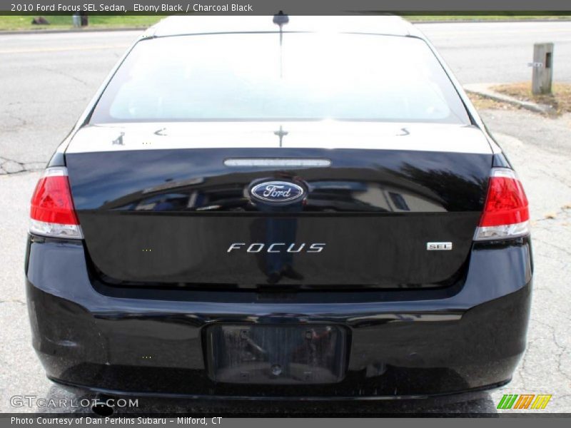 Ebony Black / Charcoal Black 2010 Ford Focus SEL Sedan