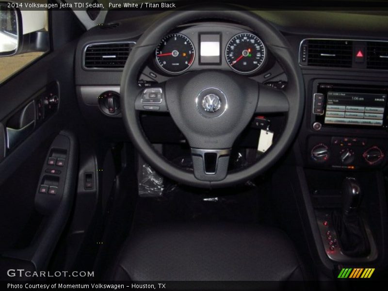 Pure White / Titan Black 2014 Volkswagen Jetta TDI Sedan