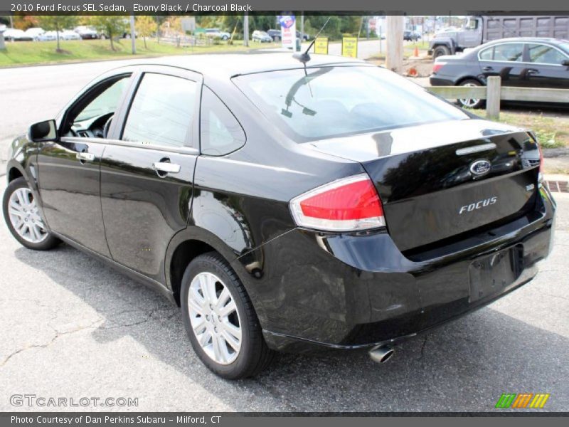 Ebony Black / Charcoal Black 2010 Ford Focus SEL Sedan