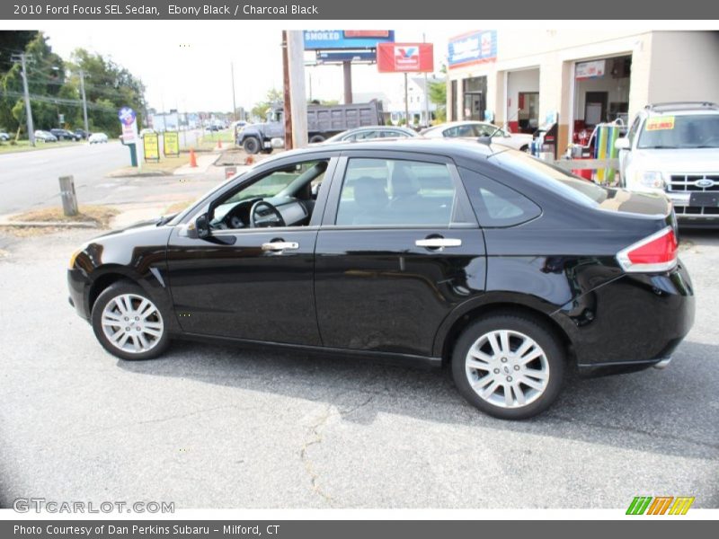 Ebony Black / Charcoal Black 2010 Ford Focus SEL Sedan