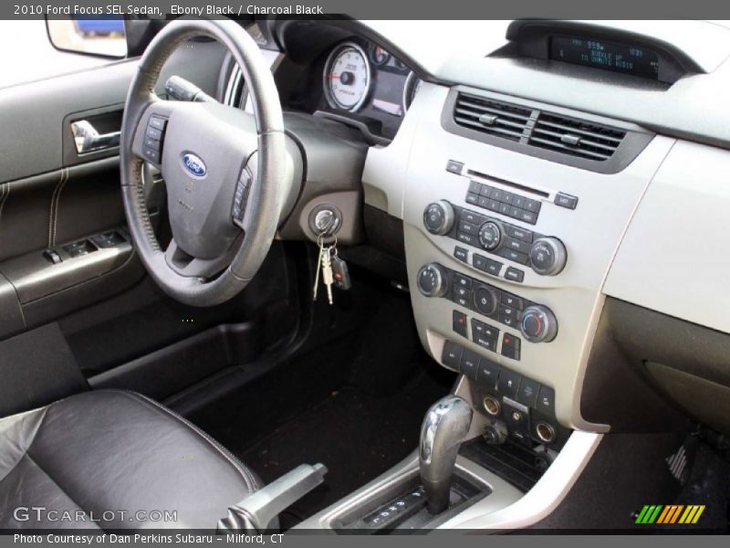 Ebony Black / Charcoal Black 2010 Ford Focus SEL Sedan