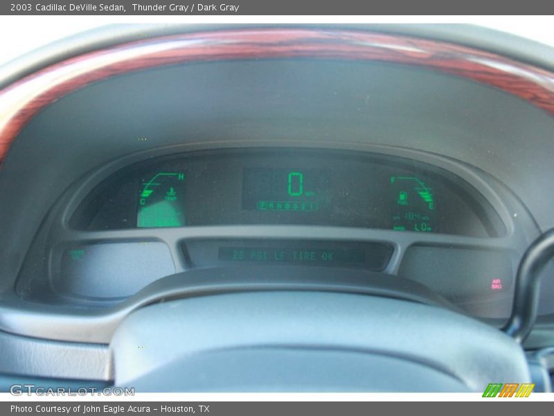 Thunder Gray / Dark Gray 2003 Cadillac DeVille Sedan