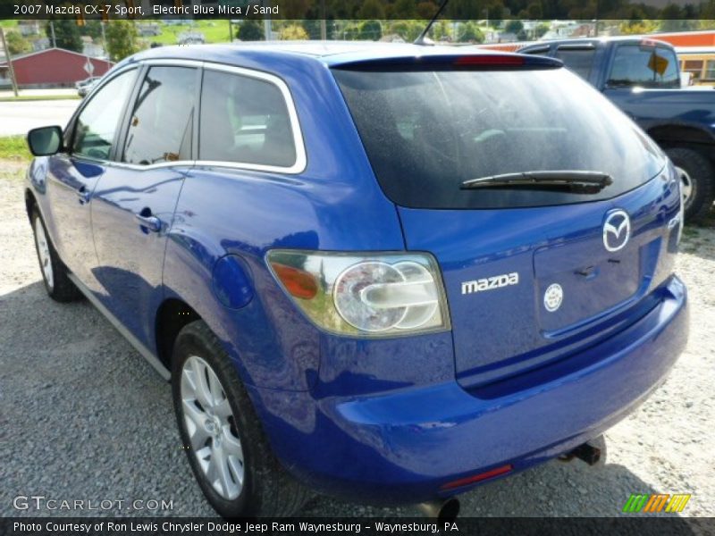 Electric Blue Mica / Sand 2007 Mazda CX-7 Sport