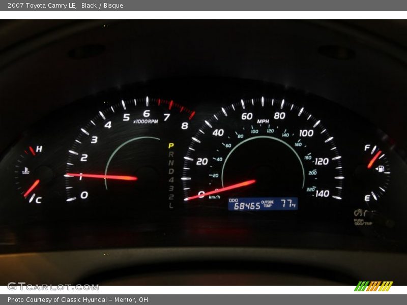 Black / Bisque 2007 Toyota Camry LE