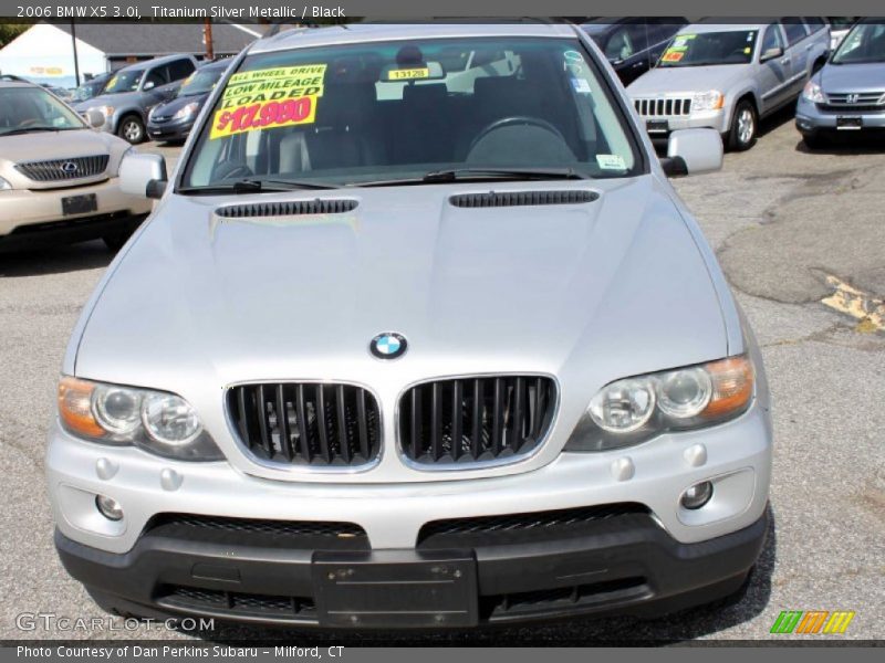 Titanium Silver Metallic / Black 2006 BMW X5 3.0i