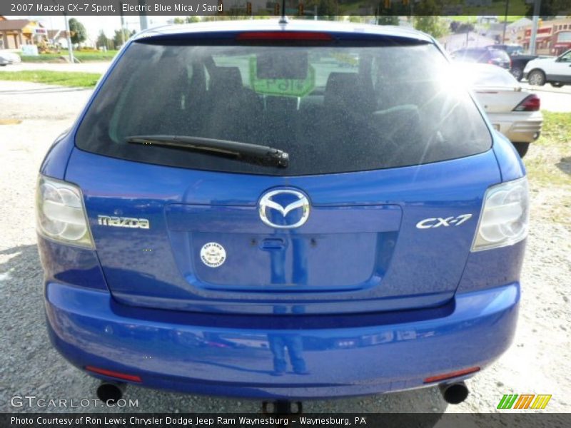 Electric Blue Mica / Sand 2007 Mazda CX-7 Sport