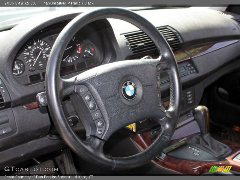 Titanium Silver Metallic / Black 2006 BMW X5 3.0i