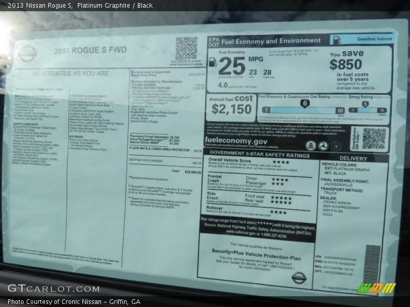 Platinum Graphite / Black 2013 Nissan Rogue S