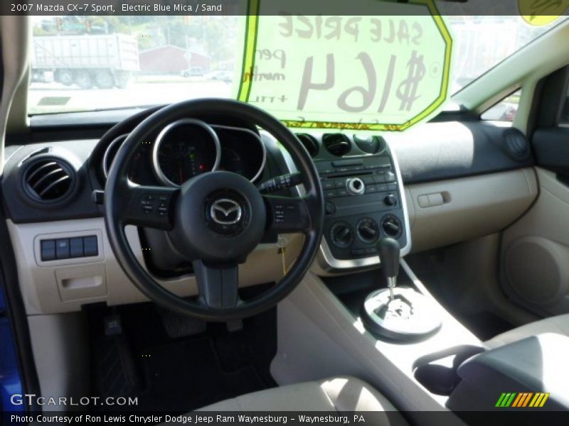 Electric Blue Mica / Sand 2007 Mazda CX-7 Sport